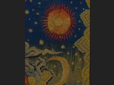 Summer Apocalypse Tapestry  Low-poly 3D model