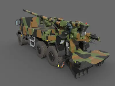  Caesar 155mm Self Propelled Howitzer 