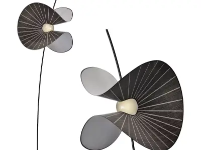roche bobois mariposa floor lamp 3D model