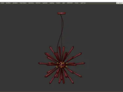 Ventnor Chandelier Low-poly 3D model