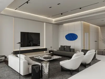 Minimalist style 3D model 3D model