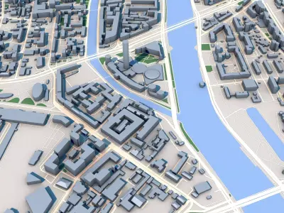 Moscow City Russia 3D model
