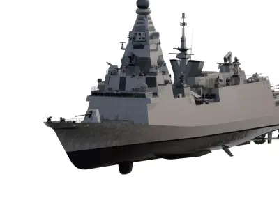 MULTIROLE EUROPEAN NAVY STEALTH DESTROYER  3D model