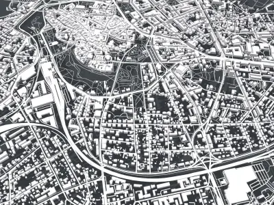 Cityscape Tallinn Estonia 3D model