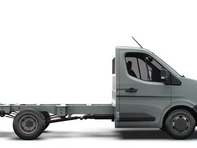 Renault Master SingleCab L2 Chassis 2025 3D model
