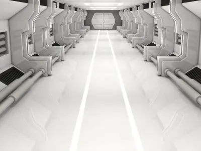 Sci Fi Interior 3D model 24