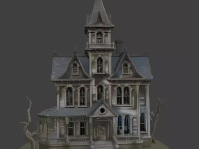 Haunted House 3d Model 3D model