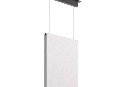 Japanese Wabi sabi Fabric Chandelier Low-poly 3D model