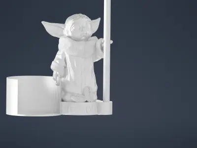 Baby Yoda Holding Coffee Filters 3D print model