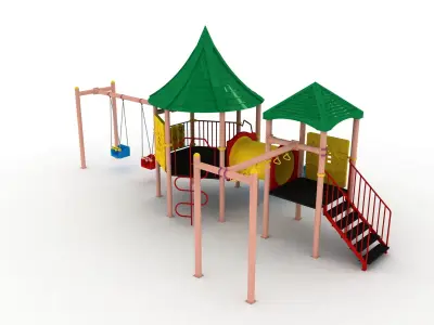 Hexagon Metal Playground 060 3D model