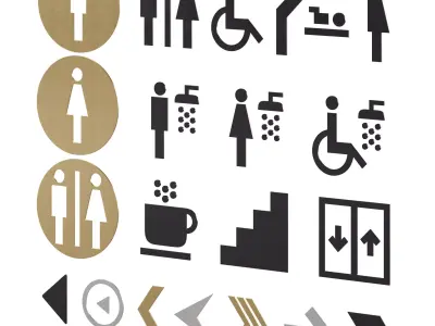 Information signs 6 3D model