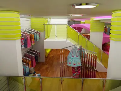 Cloth Mall Center - 3d Max Model 2018 - Vray 3D model