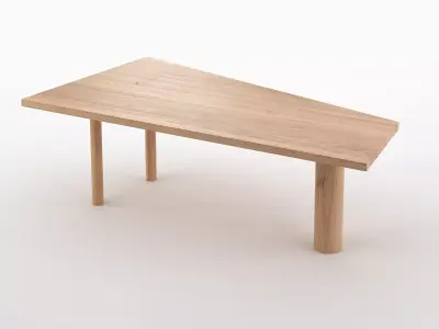 Trapez table Free 3D model