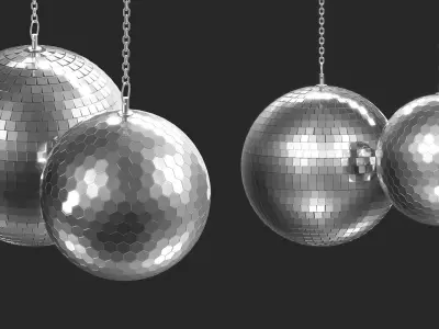 Disco Mirror Balls 3D model