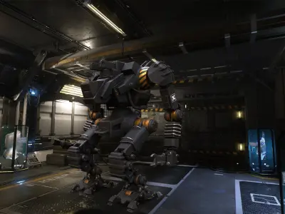 Mech support 3D model