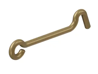 Brass Window Hook Latch 3D model