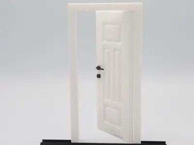 Functional Door style 3  3D print model