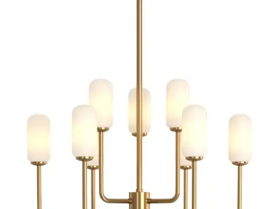 Hetel Fabricio Lux Meduza Antonia chandeliers Low-poly 3D model
