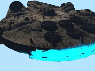 Millennium Falcon Low-poly 3D model