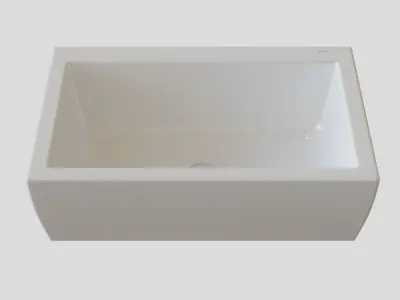 Roca Access sink 60x45 cm suspended 368PB9000 3D model