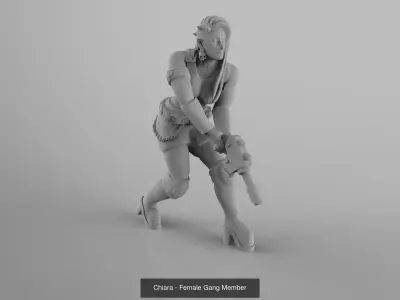 House Bellamorte - Female Gang 3D Model Pack