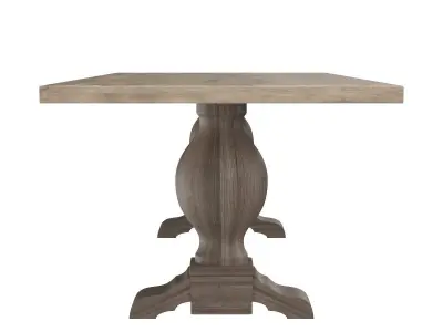 OV18040 Baxley Dining Table Light Finish 3D model