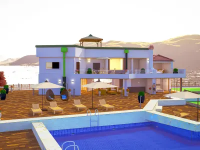 Villa in Croatia 3D model