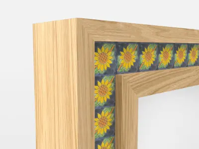 Sunflower Mirror Espejo Girasol 3D model