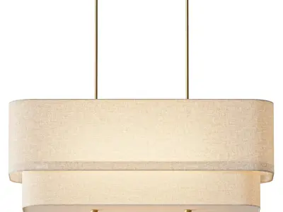 Aleena Linear Chandelier 3D model purchase