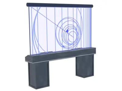 Tactical Dispay Screen 1-12 scale Blackseries 3D print model