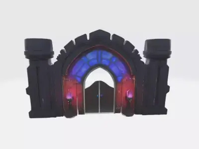 Mystical Portal Low-poly 3D model