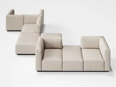 Living Landscape 730 Sofa Composition 2 3D model