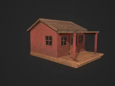 Old forest House 3D model
