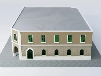 Colonial Building 3D model purchase