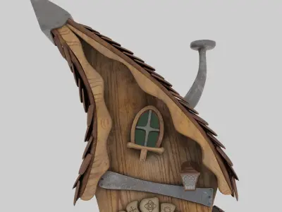 Magic Hut Low-poly 3D model