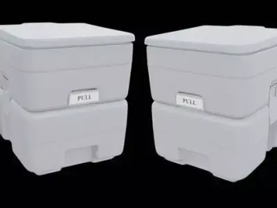 Flush Porta Potti Outdoor 3D model