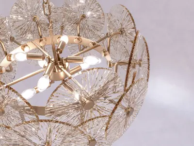 Maytoni Aster Ceiling Light - Art Deco 3D model
