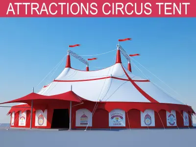Circus tent 3D model