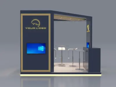 3D MODEL EXHIBITION STAND 3D model buy