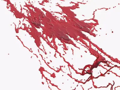 Swirly Blood Splatter Vol2 7 3D model