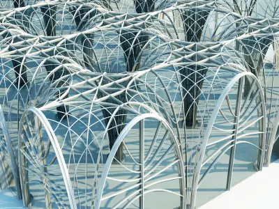 Futuristic Interior Scene 2 3D model