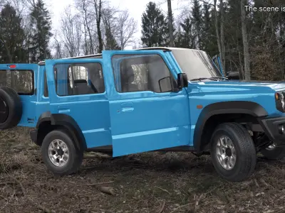  Blue SUV Suzuki Jimny 2025 