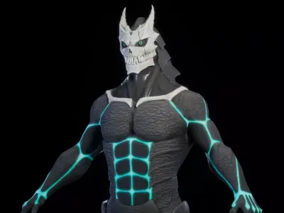 KAIJU No 8 Low-poly 3D model