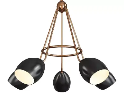 SUMMER CHANDELIER Low-poly 3D model