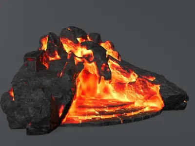 Skull Gate 11 Low-poly 3D model