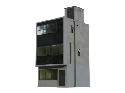 Japan city building 1 3D model