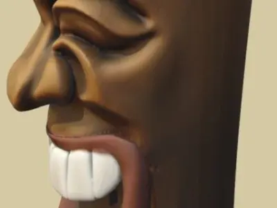 korean laughung totem 3D model