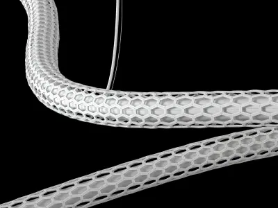 Pendant lamps squiggle h4 black and white 3D model