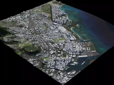 Honolulu - USA 3D model