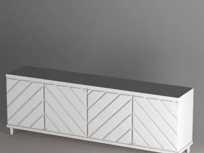 TV Unit Modern 3D model